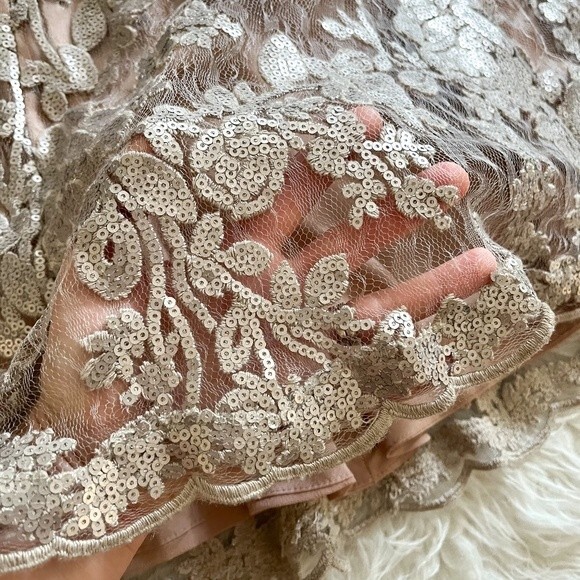 Dress the Population Abbie Sequins Lace Dress | Size M - Picture 8 of 11